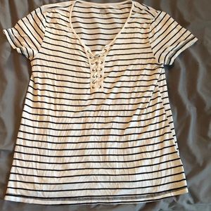 Black and white stripped t-shirt